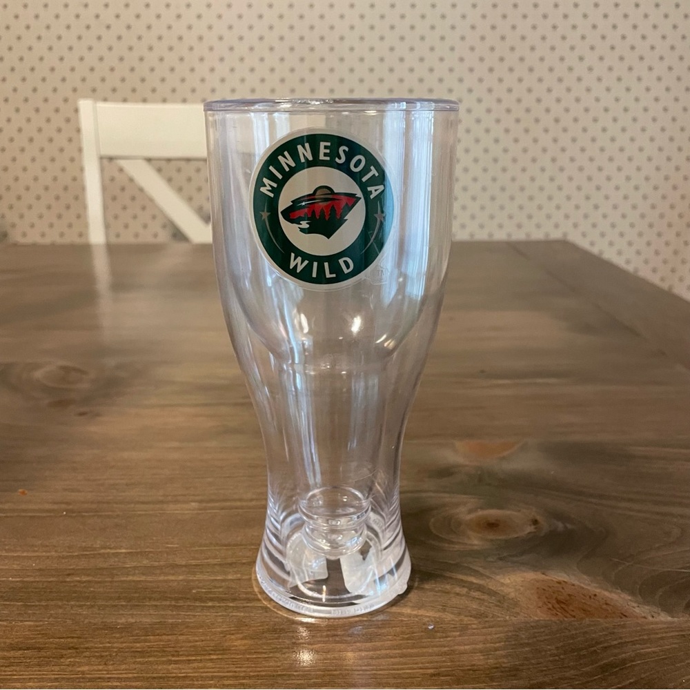 Minnesota Wild Plastic Drinking Glass
